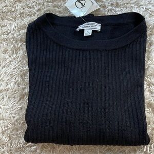 St. John by Marie Gray Wool Blend Sweater Black size XL